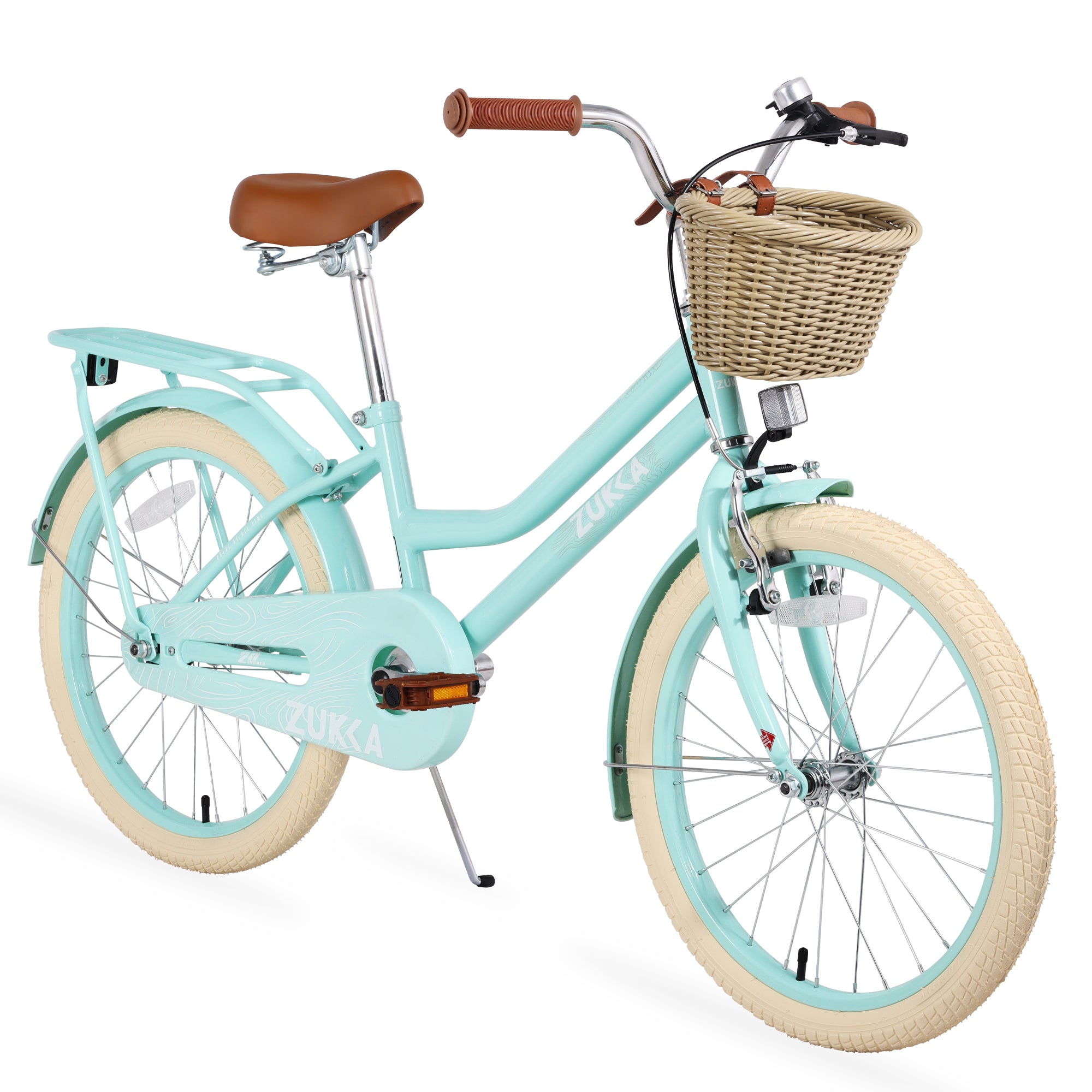 20" Girls Bike – Ages 7-10, with Basket, Multiple Colors (No Training Wheels)