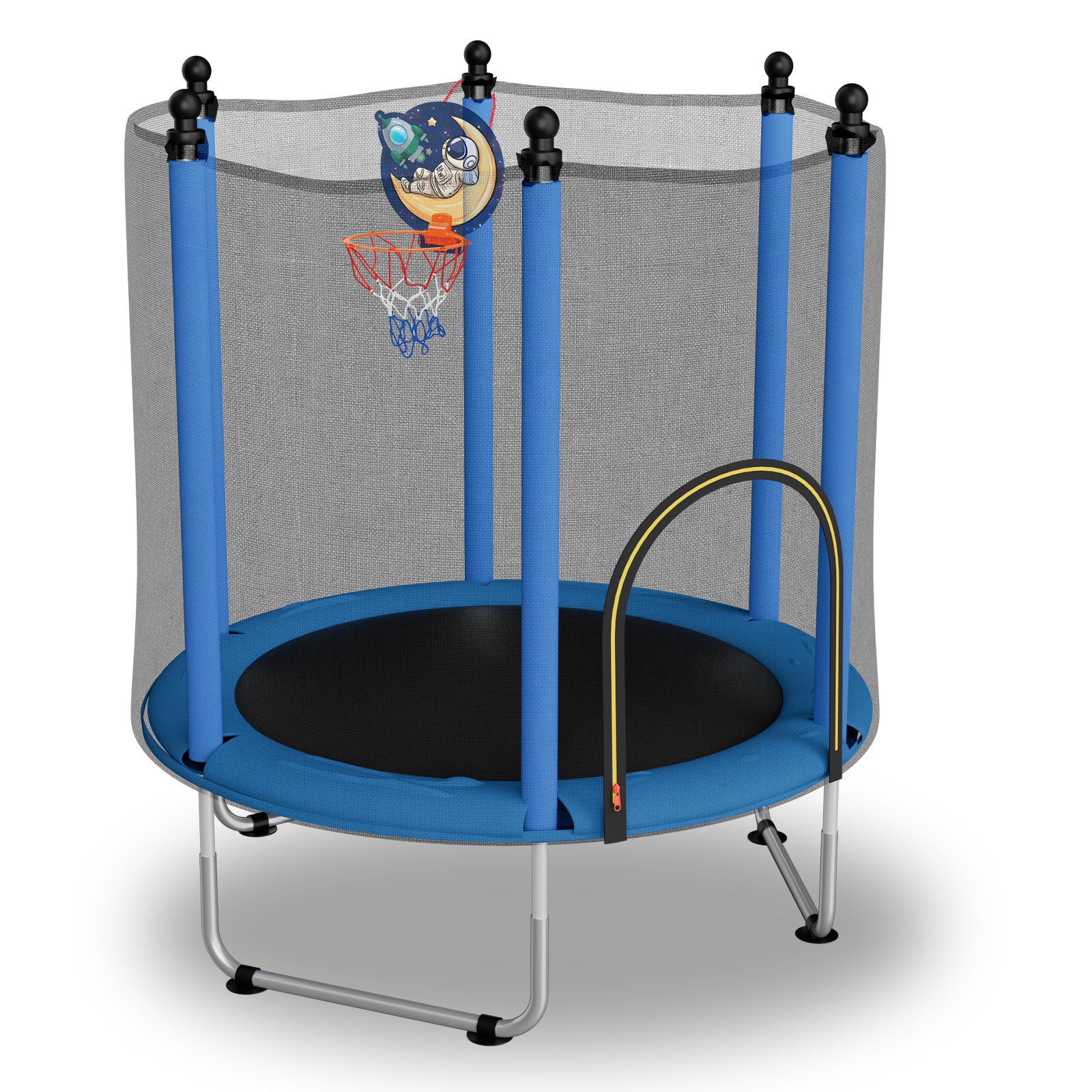 10FT Outdoor Trampoline with Safety Enclosure Net – UV-Resistant Jump Mat, 330LB Capacity