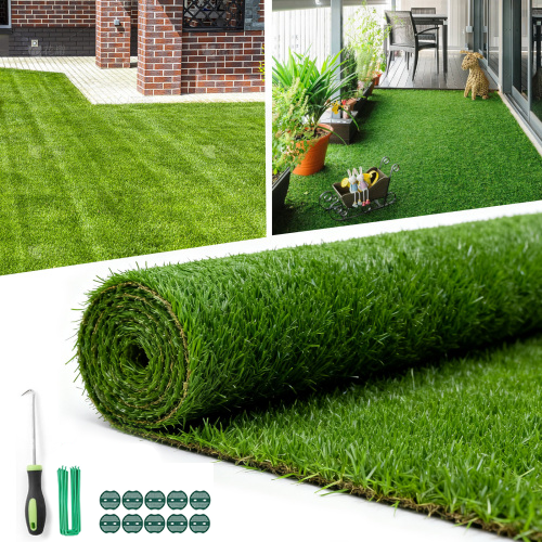 6' x 10' Deluxe Artificial Grass Turf – 60 Sq Ft Realistic Synthetic Lawn Carpet for Yard, Patio & Balcony