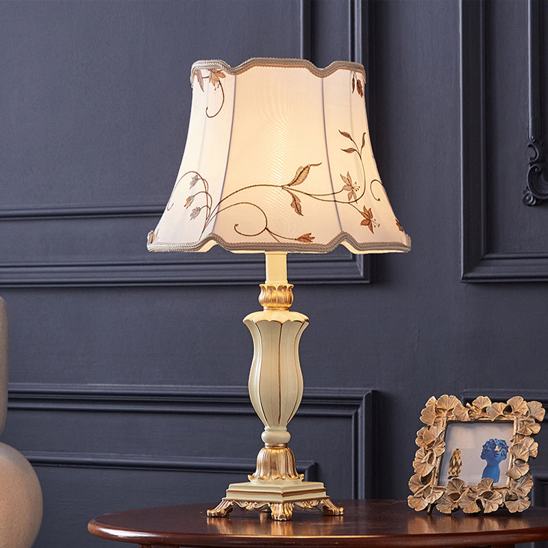 Beige Patterned Gauze Table Lamp., Bedside Lamps Night Stands Farmhouse Vintage  Nightstand Lamp Reading Light Home Office Dorm Desk Decorate Gifts Farmhouse Table Lamps for Bedroom,Living Room