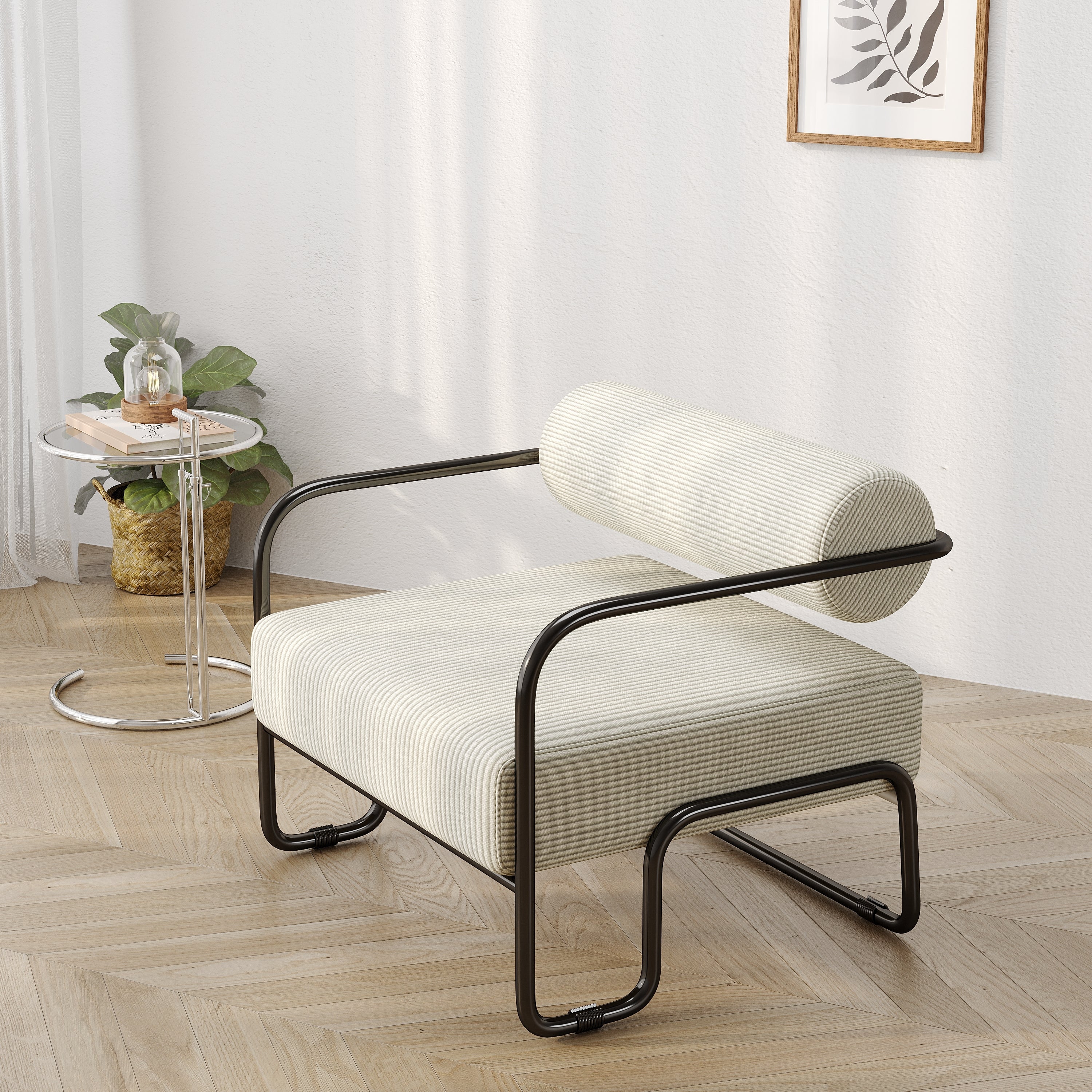 Living room iron sofa chair, lazy individual chair, balcony leisure chair