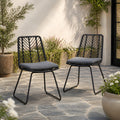 DEJA CHAIR,2PCS with 2 Cushions,Gray