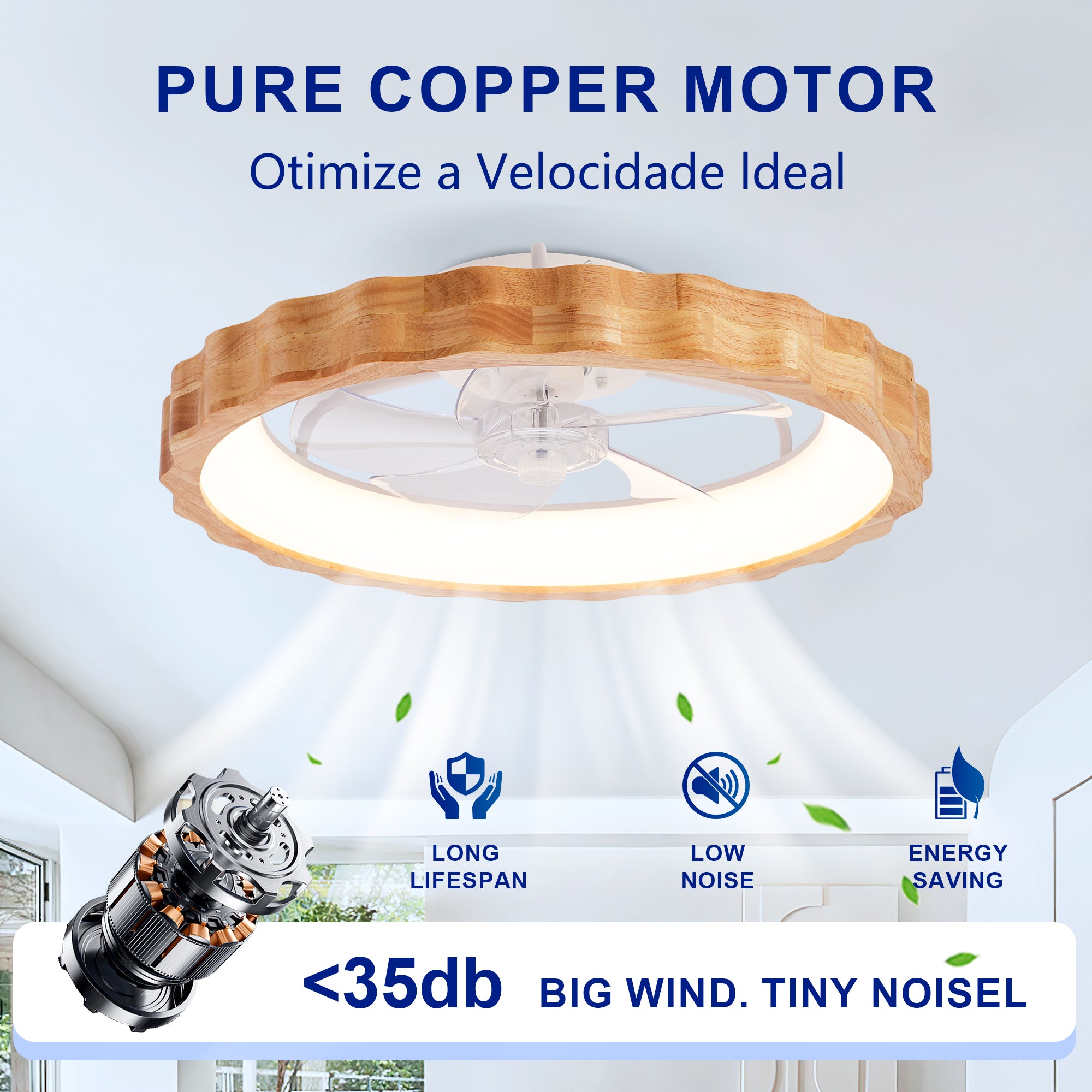 A ceiling fan light 