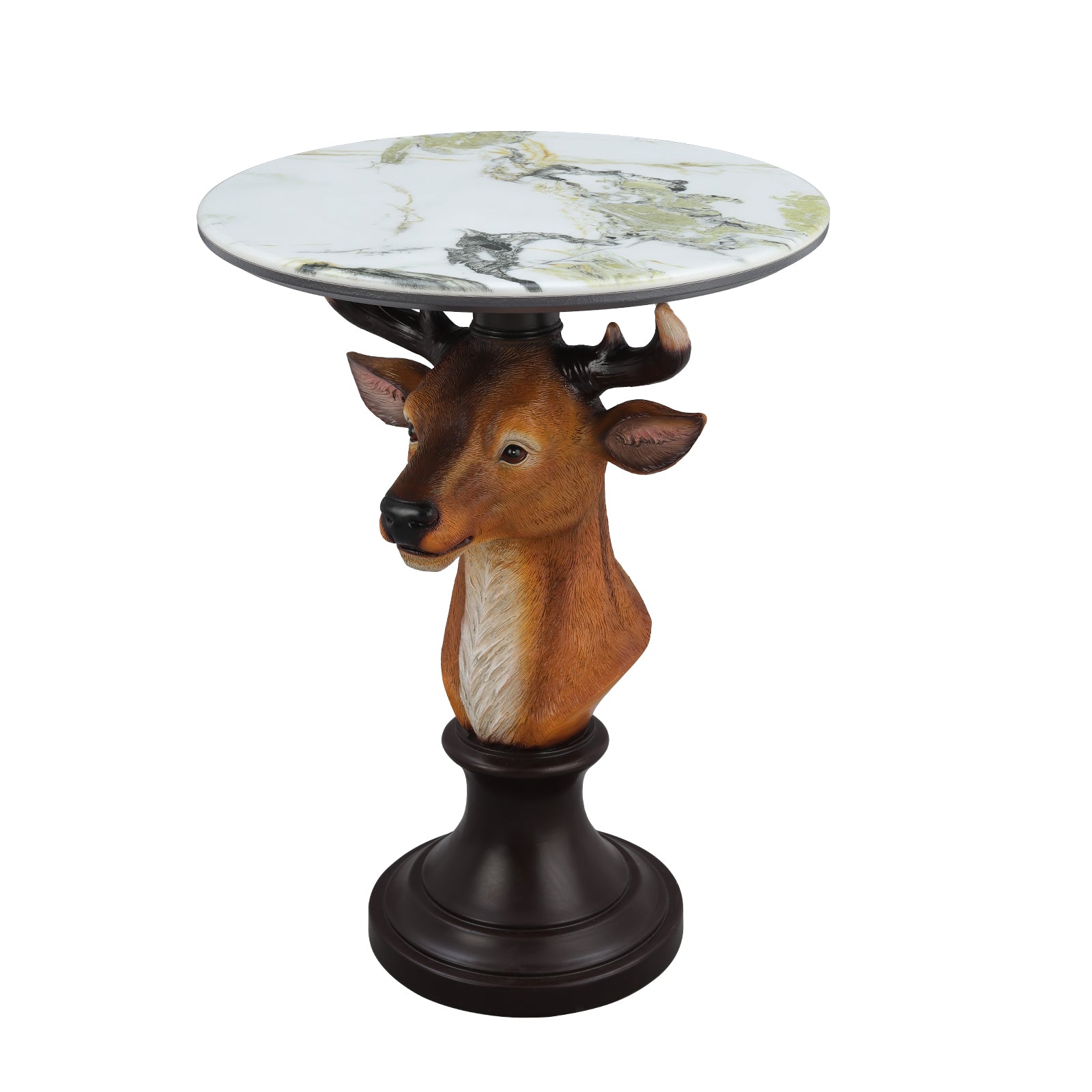 Deer Head Accent Table Animal Statue End Tables Living room