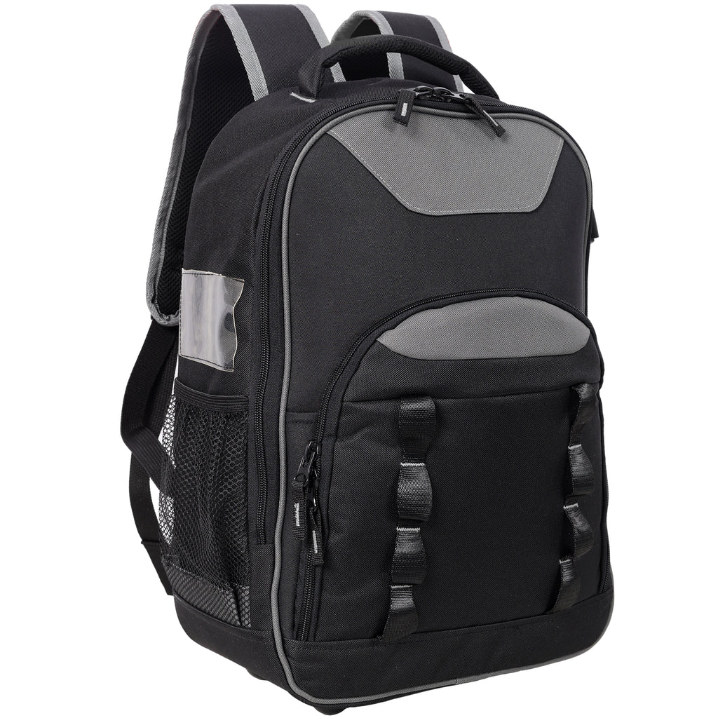 Oxford Cloth Multifunctional Tool Backpack, Heavy-Duty Tool Bag with Multiple Pockets for Electricians & Technicians