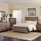 Oatfield Washed Taupe 5-piece Queen Bedroom Set